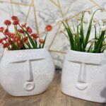 Modern Ceramic Vase with Floral Arrangement