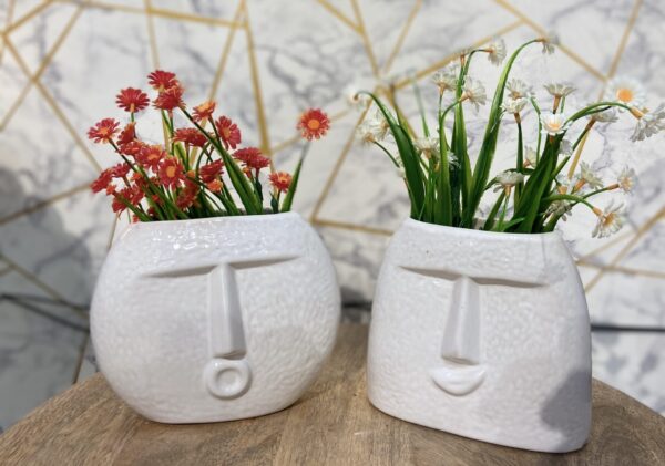 Modern Ceramic Vase with Floral Arrangement